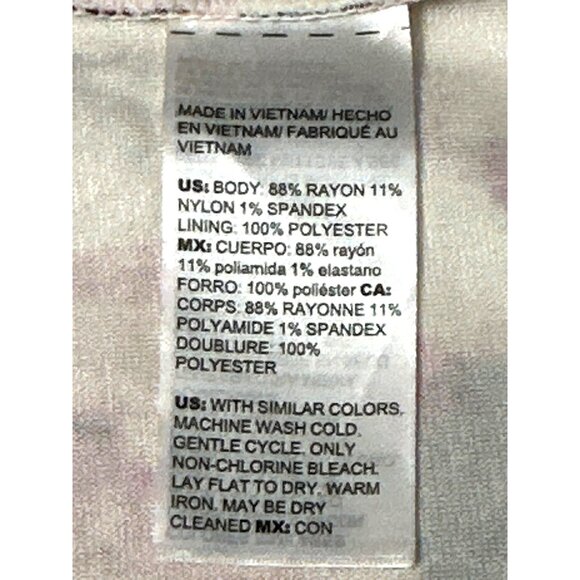 Chicos Artwear Abstract Floral Print Ponte Shift Sheath Dress Bold Elegant Fit 0 - Picture 9 of 11